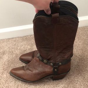 Brown Leather Cowboy Boots